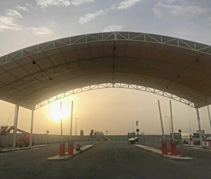 Arch type Tensile Shade Structure
