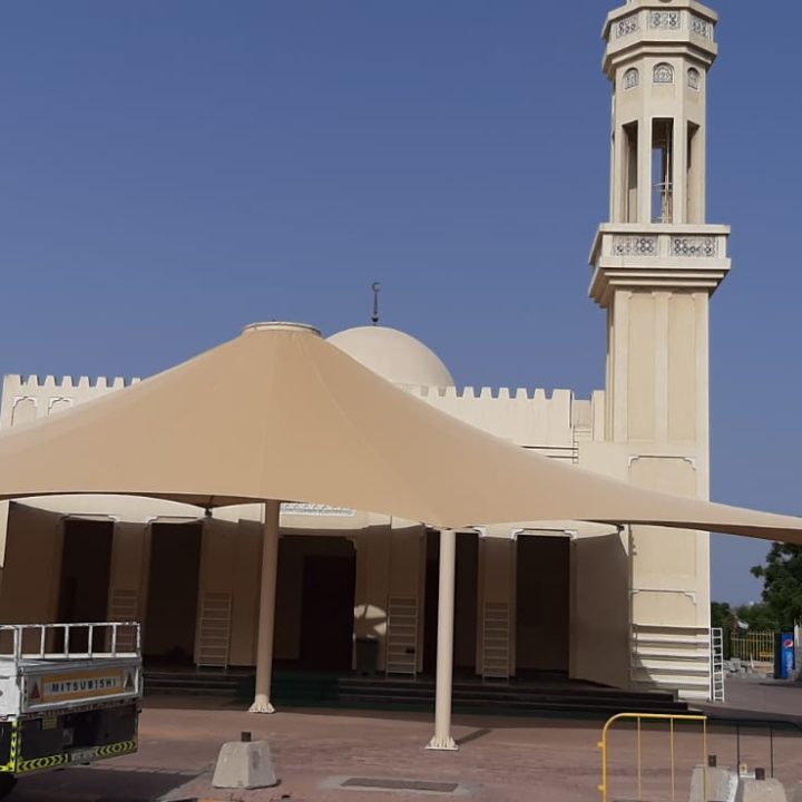 Umbrella shade for Mosque