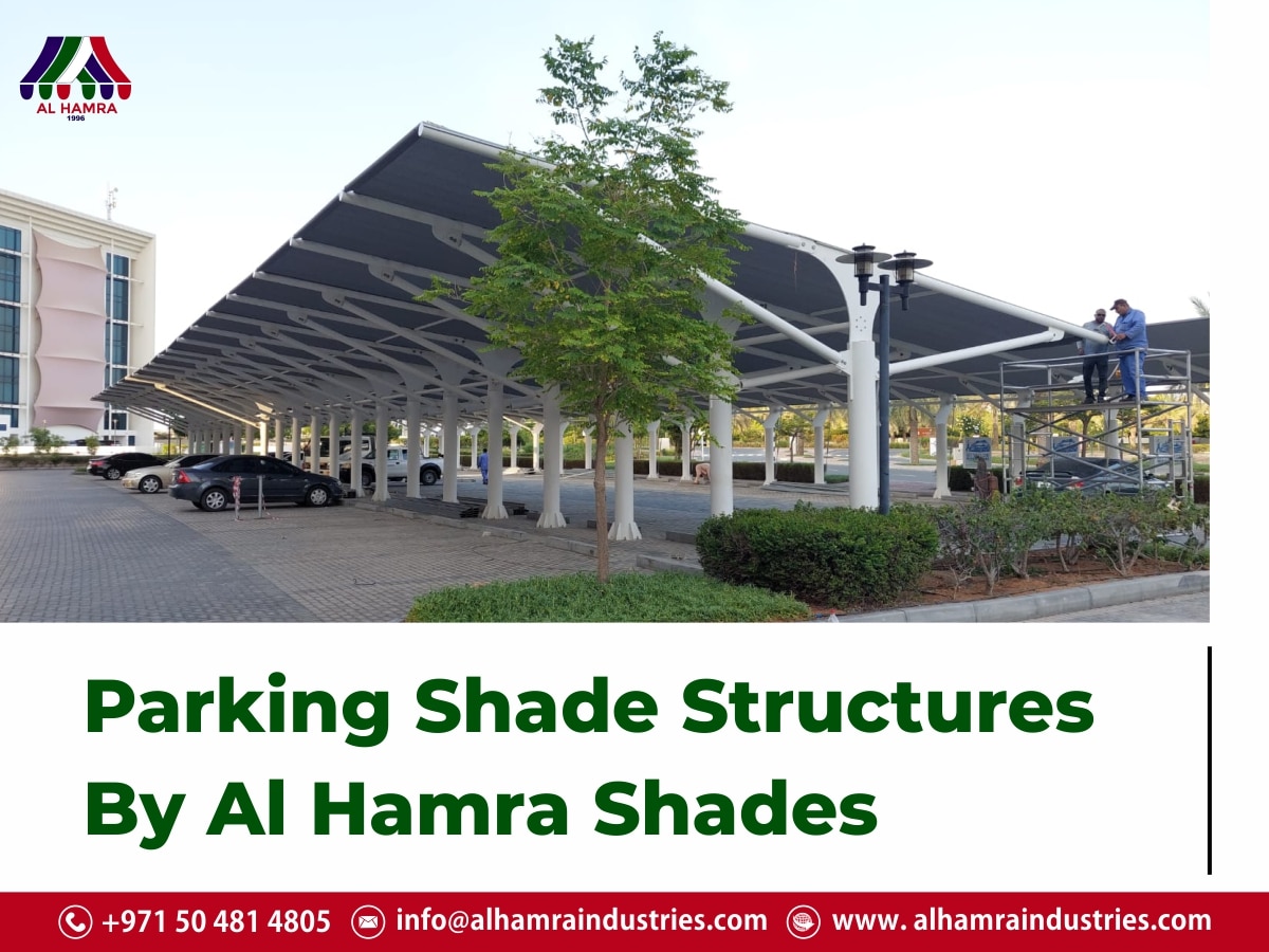 Cantilever car parking shade